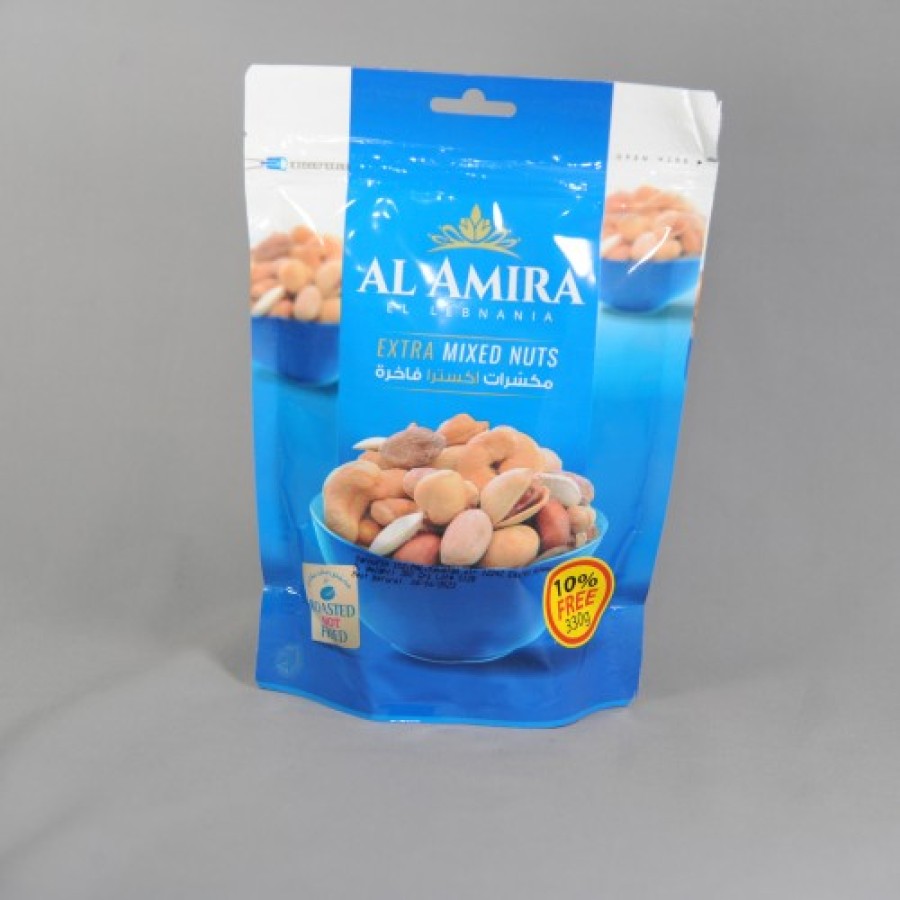 NUTS EXTRA MIXED NUTS (BLUE BAG) AL AMIRA LEBANON 300GR
